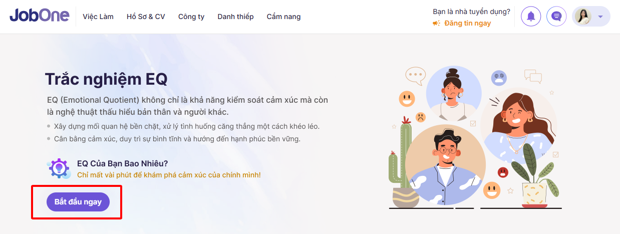 Vào bài test